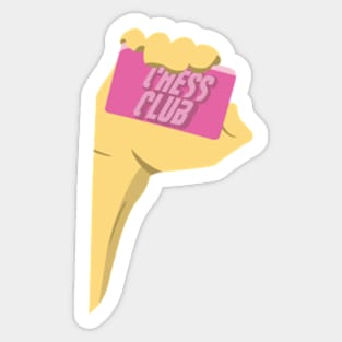 Chess Club - Fight Club Parody Sticker